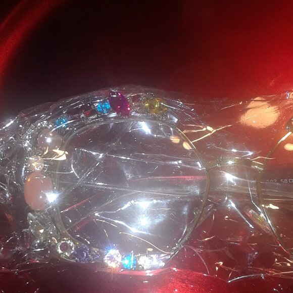 Diamond  Sunglasses Vintage Oversized Rimless - Picture 3 of 4